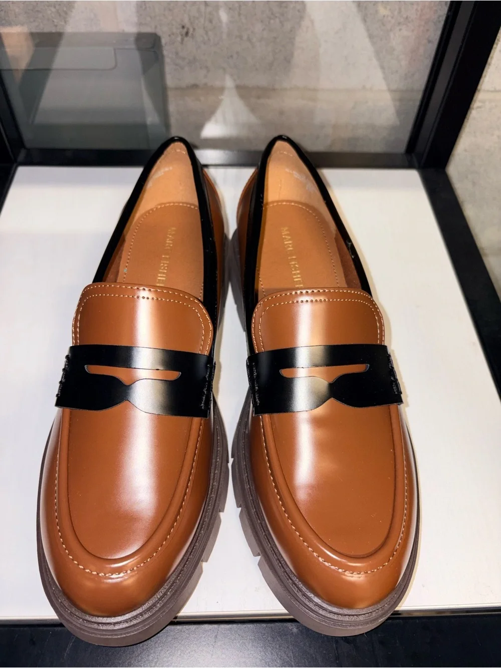 Women’s Brown Leather Penny Loafers